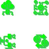 Cloud Computing and Connection Icon vector