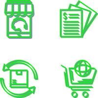 Support and Invoice Icon vector