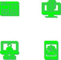 Web Design and Document Icon vector