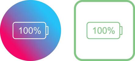 Unique Full Battery Icon Design vector