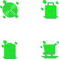 Shopping Bag and Target Icon vector