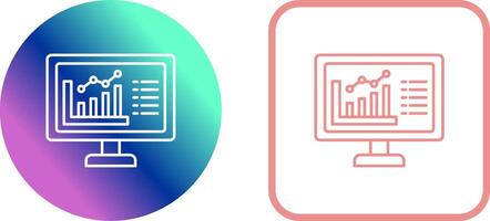 Graph Icon Design vector