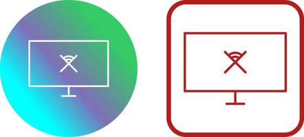 Unique Disconnected Network Icon Design vector