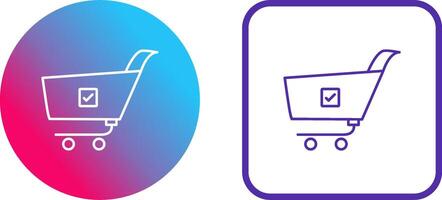 Unique Confirm Order Icon Design vector