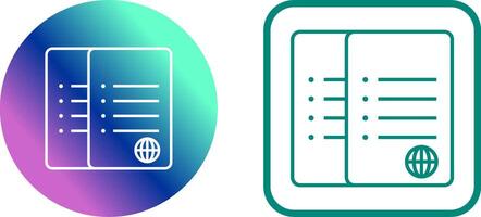 Unique Network Files Icon Design vector