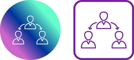 Unique Connected Users Icon Design vector