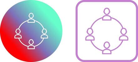 Unique Network Group Icon Design vector
