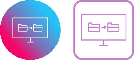 Unique File Sharing Icon Design vector