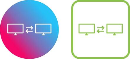 Unique Sharing Systems Icon Design vector