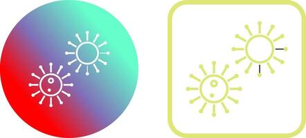 Unique Virus Icon Design vector