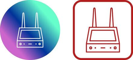 Unique Router Icon Design vector