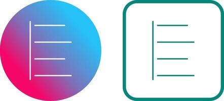 Unique Left Align Icon Design vector