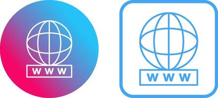 Unique World Wide Web Icon Design vector