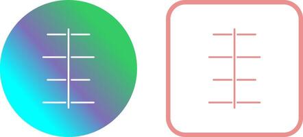 Unique Center Align Icon Design vector