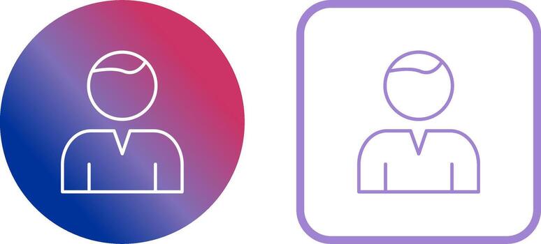 único usuario icono diseño vector