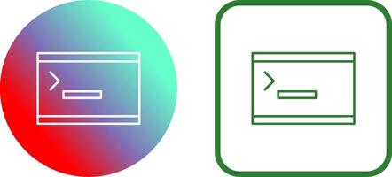 Unique Console Icon Design vector