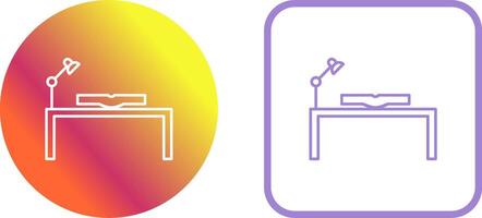 Unique Study Desk Icon Design vector