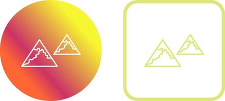Unique Mountains Icon Design vector