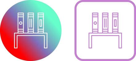 Unique Bookstand Icon Design vector