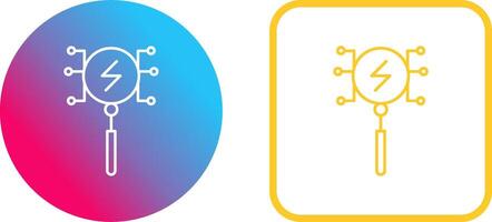 Unique Intelligent Search Icon Design vector