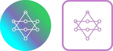 Unique Networks Icon Design vector