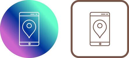 Unique GPS Service Icon Design vector