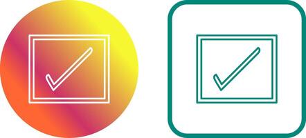 Checkbox Icon Design vector