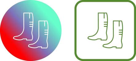 Gardening Boots Icon Design vector