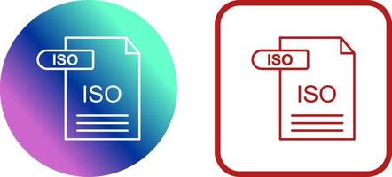 ISO Icon Design vector