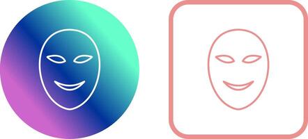 Ancient Face Mask Icon Design vector