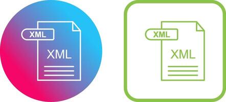 xml icono diseño vector