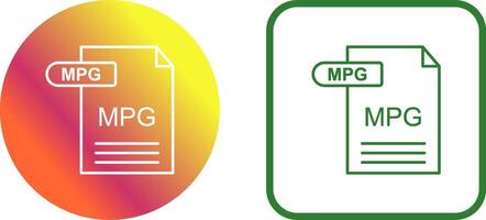 MPG Icon Design vector