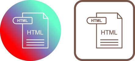 HTML Icon Design vector