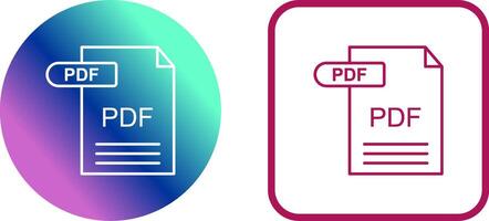 PDF Icon Design vector