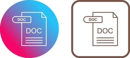 DOC Icon Design vector