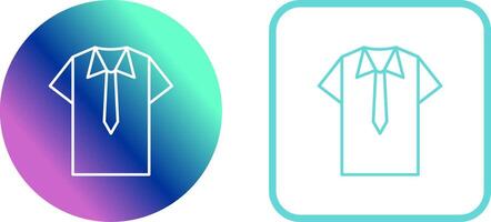 Shirt and Tie Icon Design vector
