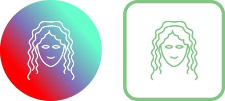 Hair Curly Icon Design vector