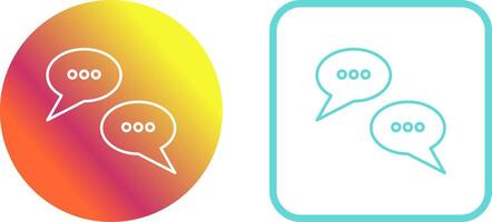 Conversation Bubbles Icon Design vector