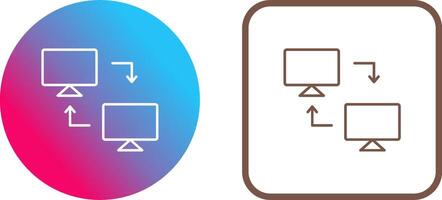 Sharing Systems Icon Design vector