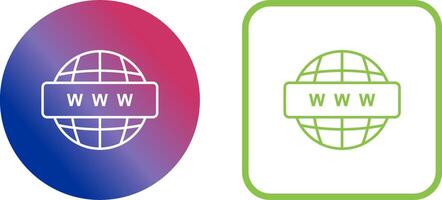 World Wide Web Icon Design vector