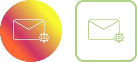 Message Settings Icon Design vector