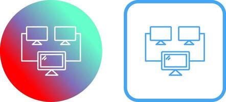 Connected Systems Icon Design vector