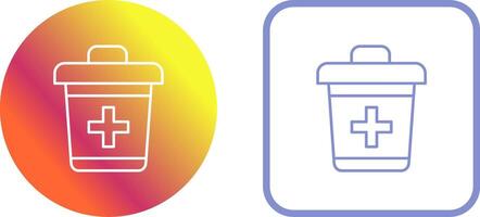 Dustbin Icon Design vector