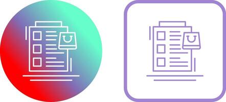 Wish List Icon Design vector