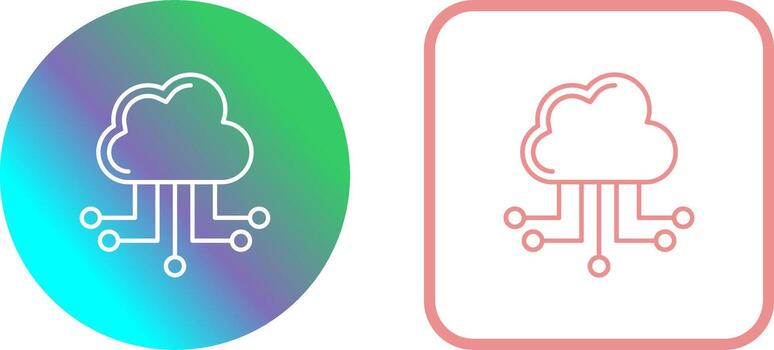 Cloud Computing Icon Design vector