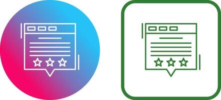 Review Icon Design vector