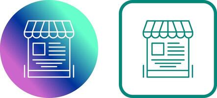 Mobile Shop Icon Design vector
