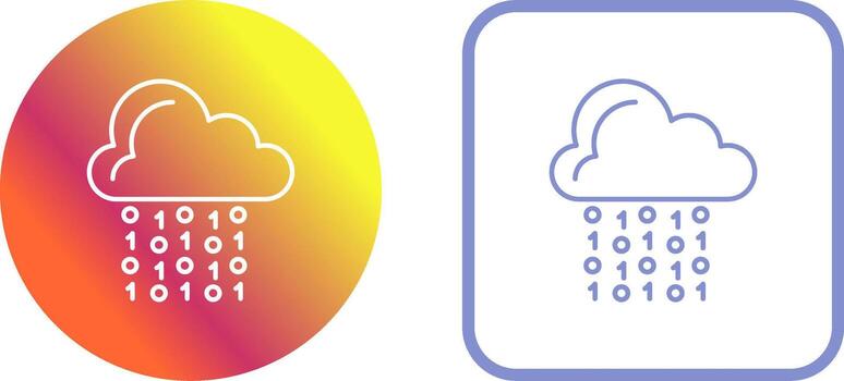 Cloud Coding Icon Design vector