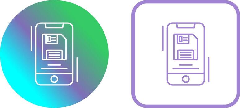 Backup File Icon Design vector