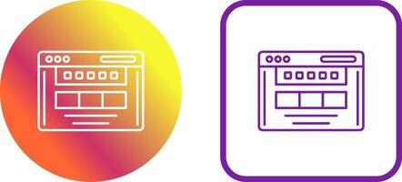 Browser Icon Design vector